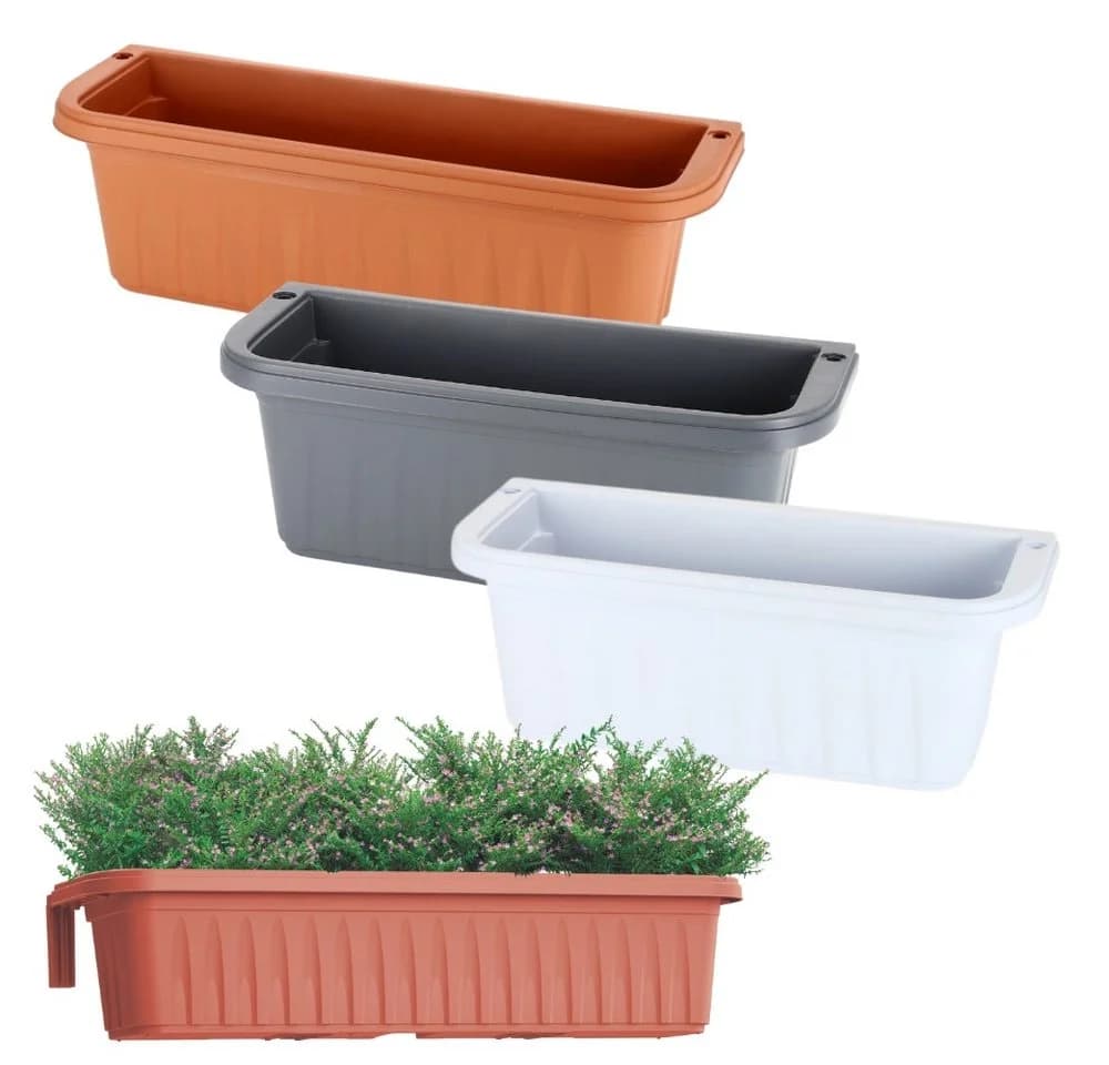 GarPet Balkonkasten Geländerkasten Blumenkasten Topf Halterung - Bild 3