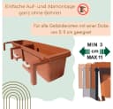 GarPet Balkonkasten Geländerkasten Blumenkasten Topf Halterung Bild 5