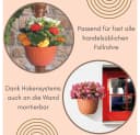 GarPet Blumentopf 2er Set für Regenrohr Wandtopf Anthrazit Bild 4