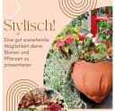 GarPet Wandblumentopf Terracotta Kunststoff Outdoor Bild 1