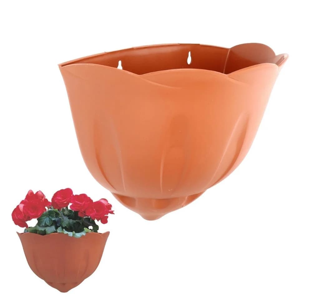 GarPet Wandblumentopf Terracotta Kunststoff Outdoor - Bild 2