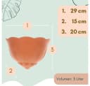 GarPet Wandblumentopf Terracotta Kunststoff Outdoor Bild 3