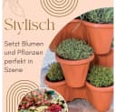 GarPet Pflanzturm 3er Set Stapelbar mit Rollen Vertikaler Garten Bild 3