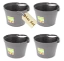 GarPet Blumentopf 4er Set Grau für Regenrohr Bild 2