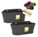 GarPet Blumentopf 2er Set Wand Anthrazit Bild 2
