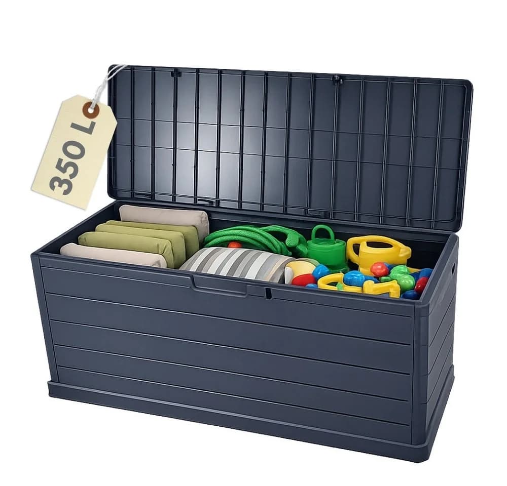 GarPet Gartenbox 350L Wetterfest Anthrazit Kunststoff - Bild 2