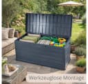 GarPet Gartenbox 350L Wetterfest Anthrazit Kunststoff Bild 3