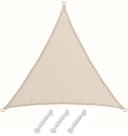 AMANKA UV Sonnensegel 3x3x3 HDPE Dreieck Sonnenschutz Überdachung Balkon Garten Beige Bild 2