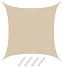 AMANKA UV Sonnensegel 2x2 m HDPE Beige Bild 2