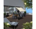 AMANKA UV Sonnensegel 2x2 m HDPE Beige Bild 3