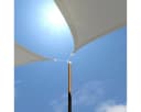 AMANKA Sonnensegel 3x2m HDPE Grau Rechteckig Bild 5