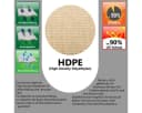 AMANKA UV Sonnensegel 3x3x4,2 HDPE Dreieck Rechtwinklig Sonnenschutz Garten Beige Bild 4
