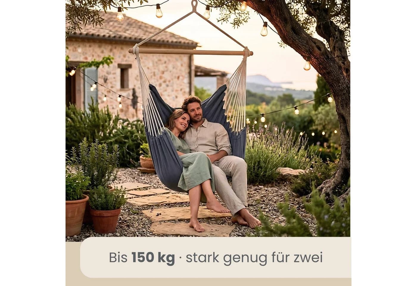 AMANKA XXL Hängesessel für 2 Personen Baumwolle - Bild 3