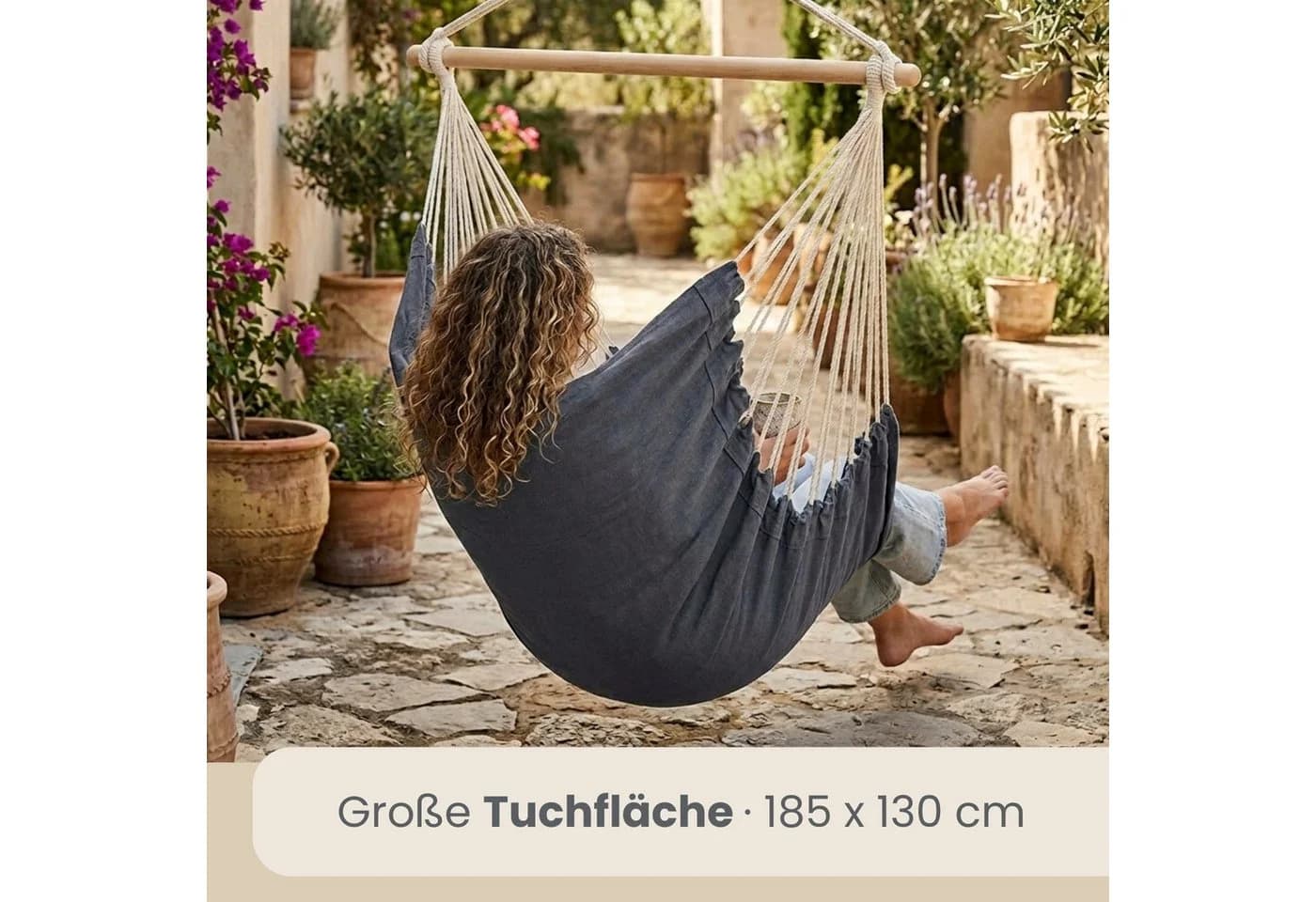 AMANKA XXL Hängesessel für 2 Personen Baumwolle - Bild 4