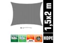 AMANKA Sonnensegel Grau 2x15m HDPE UV-Schutz Bild 1