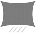 AMANKA Sonnensegel Grau 2x15m HDPE UV-Schutz Bild 2