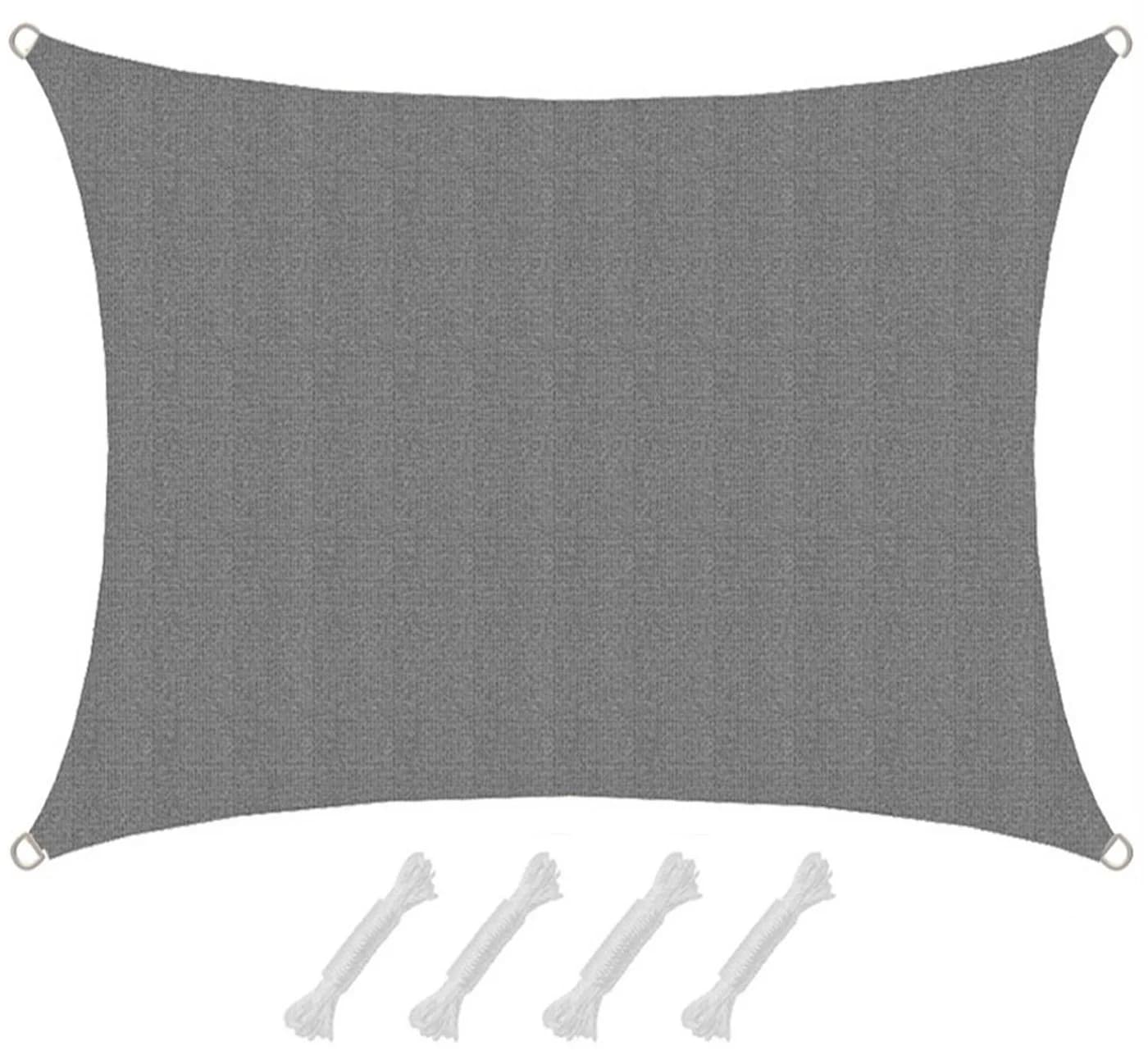AMANKA Sonnensegel Grau 2x15m HDPE UV-Schutz - Bild 2