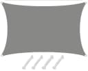 AMANKA Sonnensegel Grau UV-Schutz 2x1m Polyester Bild 2