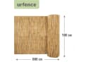 urfence Schilfmatte Sichtschutz 100x600 cm Braun Bild 4