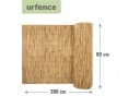 urfence Sichtschutzzaunmatten aus Schilf 80x300 cm Bild 4