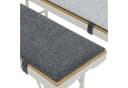 DuneDesign Bankauflage 2er Set Grau Filz Bierzelt Bild 2