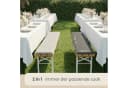 DuneDesign Bankauflage 2er Set Grau Filz Bierzelt Bild 5