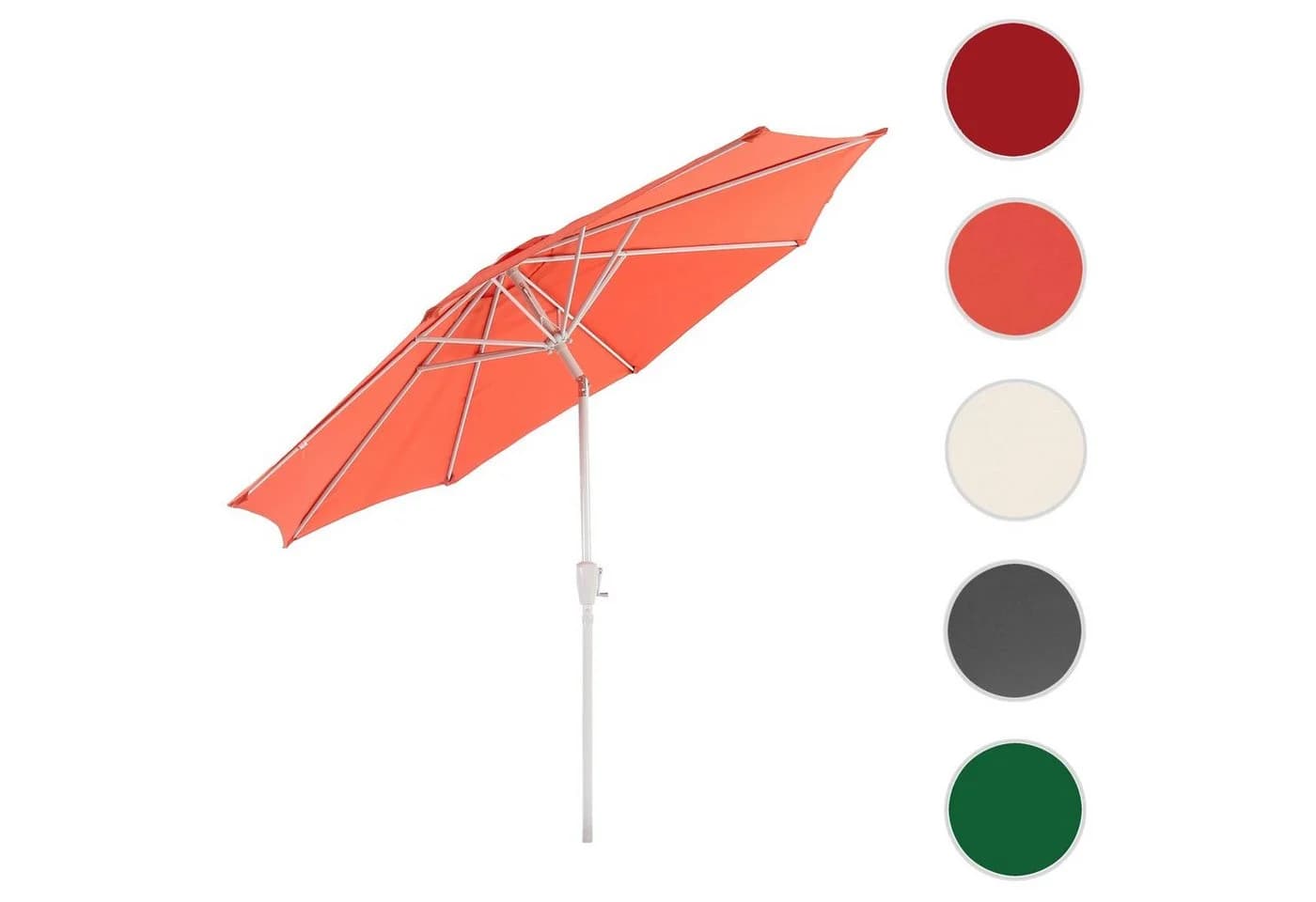 Sonnenschirm Asti Gartenschirm 3m Neigbar Polyester/Alu 5kg Terracotta - Bild 2