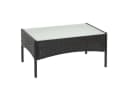 MCW Gartentisch Hamar Anthrazit Poly-Rattan mit Glasplatte Bild 2