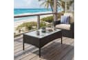 MCW Gartentisch Hamar Anthrazit Poly-Rattan mit Glasplatte Bild 3