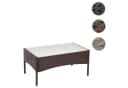 MCW Poly-Rattan Gartentisch Hamar Beistelltisch mit Glasplatte braun-meliert Bild 4