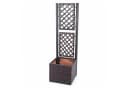 Poly-Rattan Rankgitter MCW-D76 Pflanzkasten Rankhilfe Braun Bild 3
