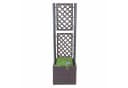 Poly-Rattan Rankgitter MCW-D76 Pflanzkasten Rankhilfe Braun Bild 5