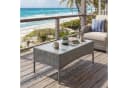 MCW Gartentisch Hamar Grau Poly-Rattan mit Glasplatte Bild 3