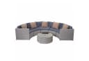 MCW Poly-Rattan Garnitur rund MCW-E17 Grau mit Polstern Bild 2