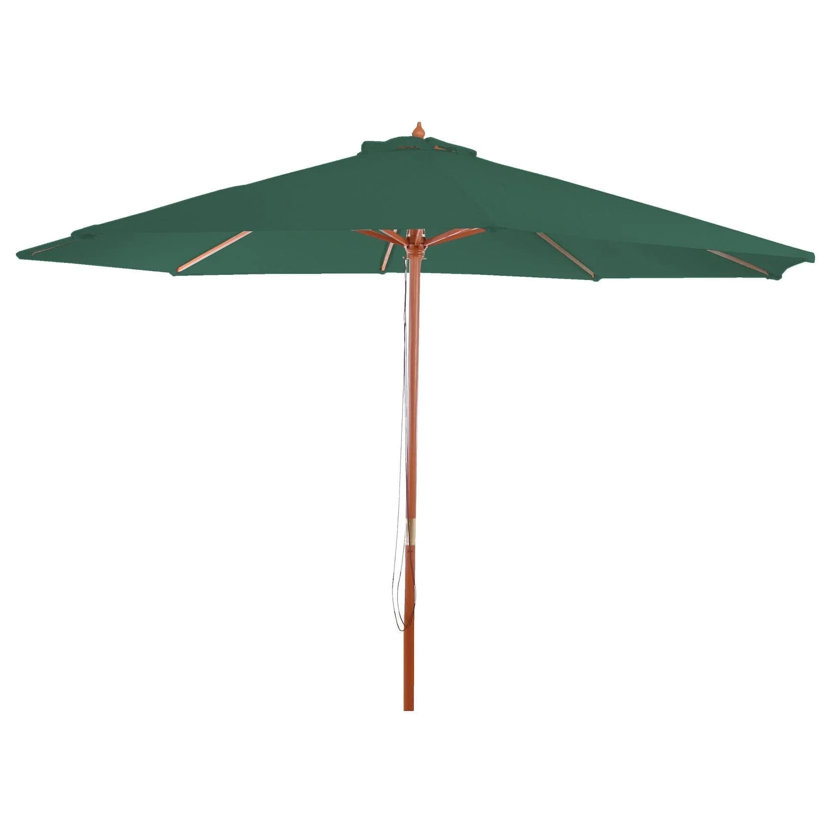 MCW Sonnenschirm Lissabon Grün Polyester Holz Ø 3,5m