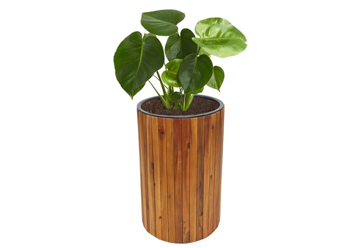 MCW Pflanzkasten MCW-L24 Rund 50x34cm Akazienholz Braun Outdoor - Bild 3