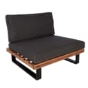 MCW Lounge-Sessel MCW-H54 Garten-Sessel Akazienholz Aluminium Braun Grau Bild 2