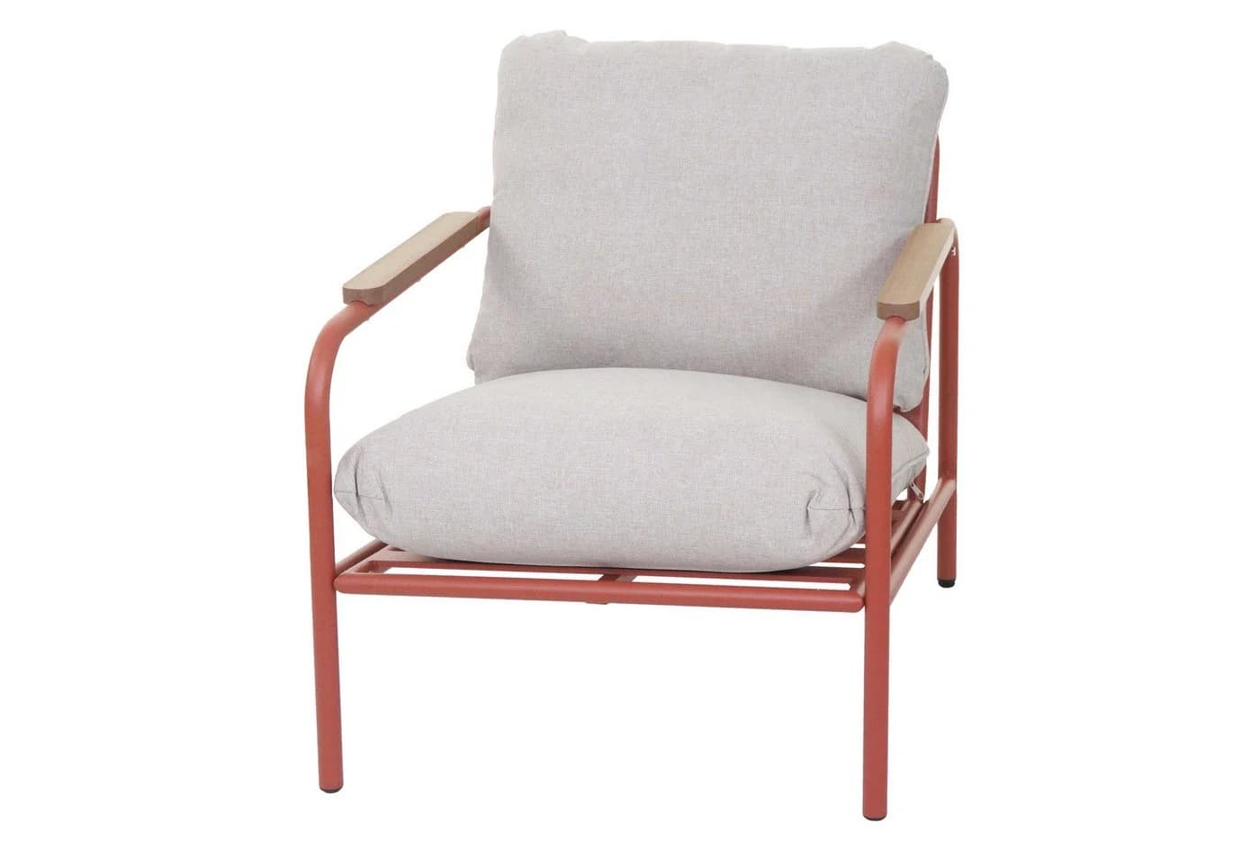MCW Aluminium-Gartensessel MCW-O11 Terrakotta Beige Outdoor Stuhl - Bild 2