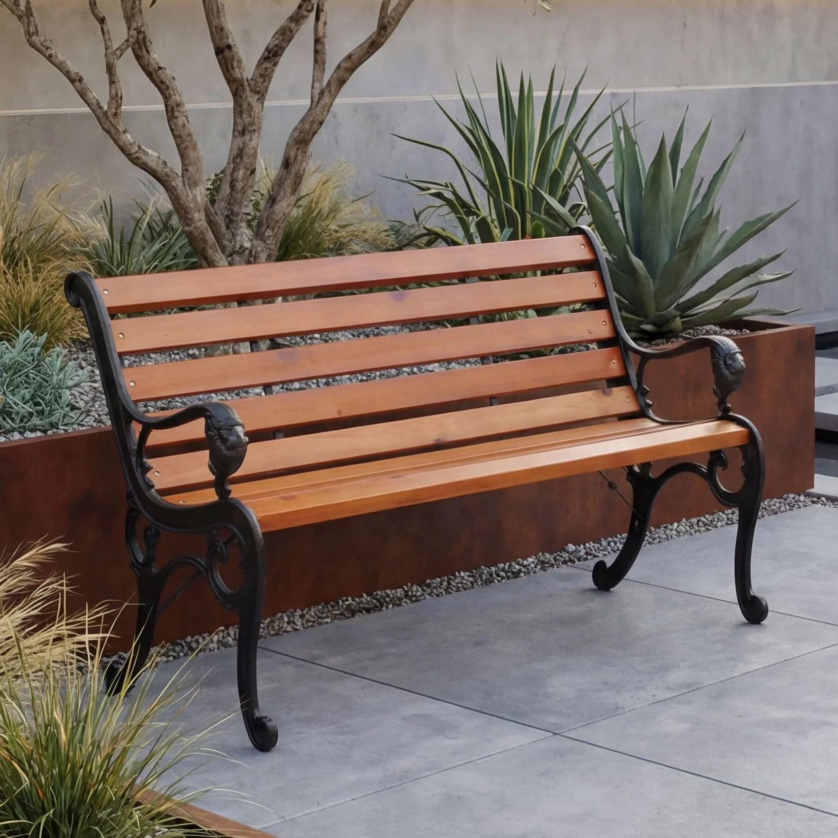 MCW Gartenbank MCW-O25-b 400 kg Belastbarkeit Holz Monterey-Kiefer