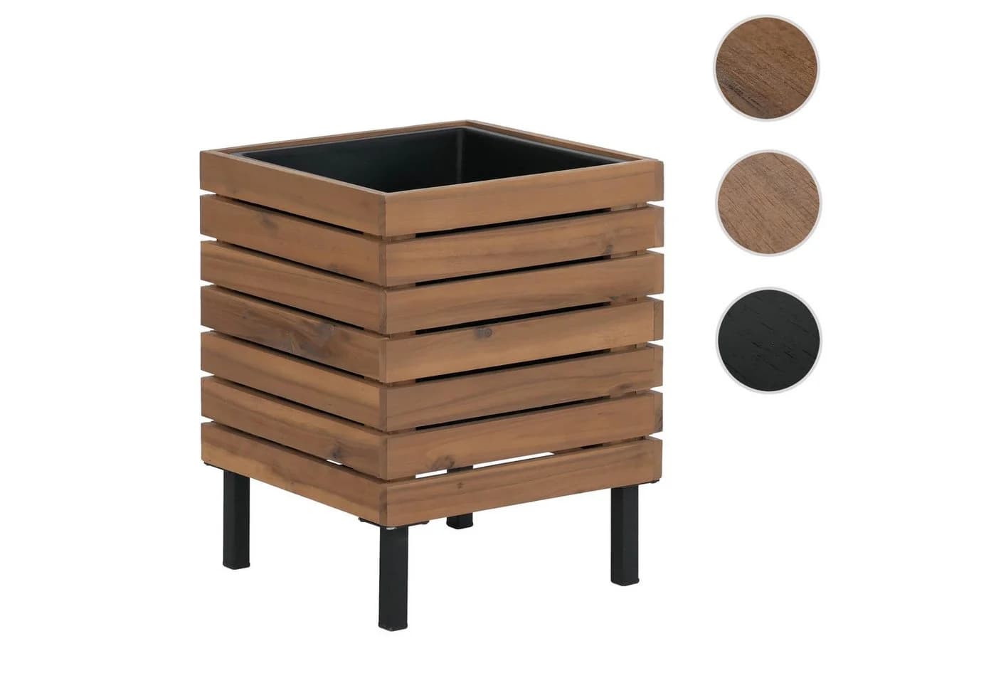 MCW Blumenkasten P84 Akazie & Stahl Outdoor - Bild 3