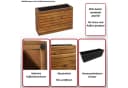 MCW Blumenkasten MCW-L21 Outdoor Akazienholz hellbraun Bild 5