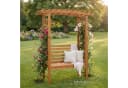 MCW Gartenbank MCW-Q21 Eleganter Rosenbogen mit integrierter Sitzbank Bild 2