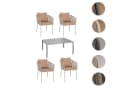 MCW Gartengarnitur 5-tlg. Grau/Beige Alu Seilgeflecht Bild 4