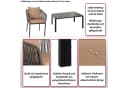 MCW Gartengarnitur 5-tlg. Grau/Beige Alu Seilgeflecht Bild 5