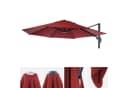 Sonnenschirmbezug MCW-A96 8 Streben Rund 3,5m Polyester Ersatz-Bezug Bordeaux Bild 3