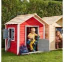 HOME DELUXE Spielhaus Das kleine Schloss Rot Holz Bild 4