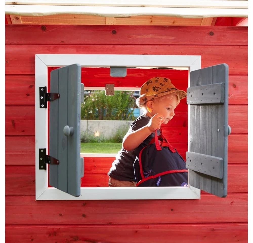 HOME DELUXE Spielhaus Das kleine Schloss Rot Holz - Bild 5