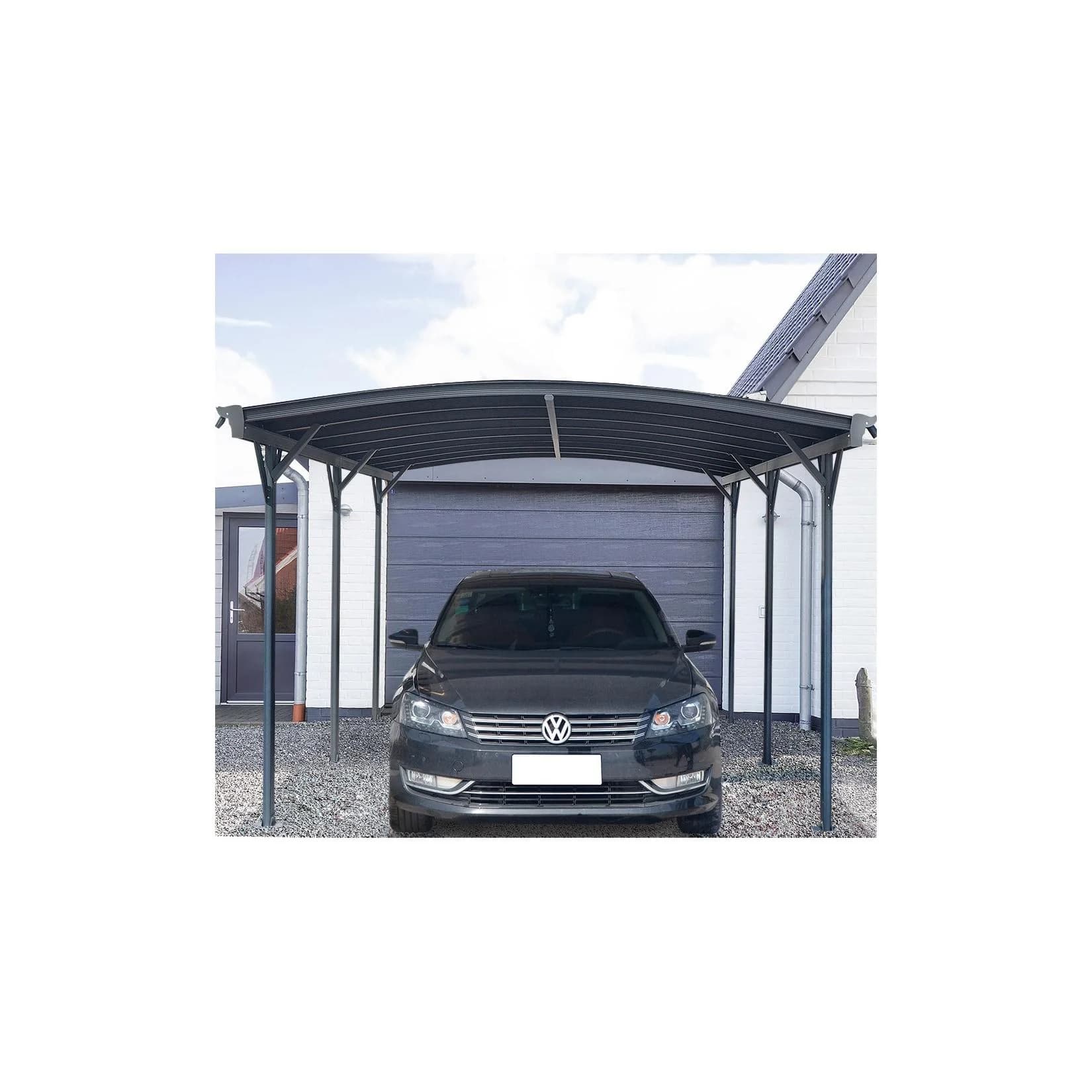 HOME DELUXE Carport FALO Aluminium Anthrazit mit UV-Schutz