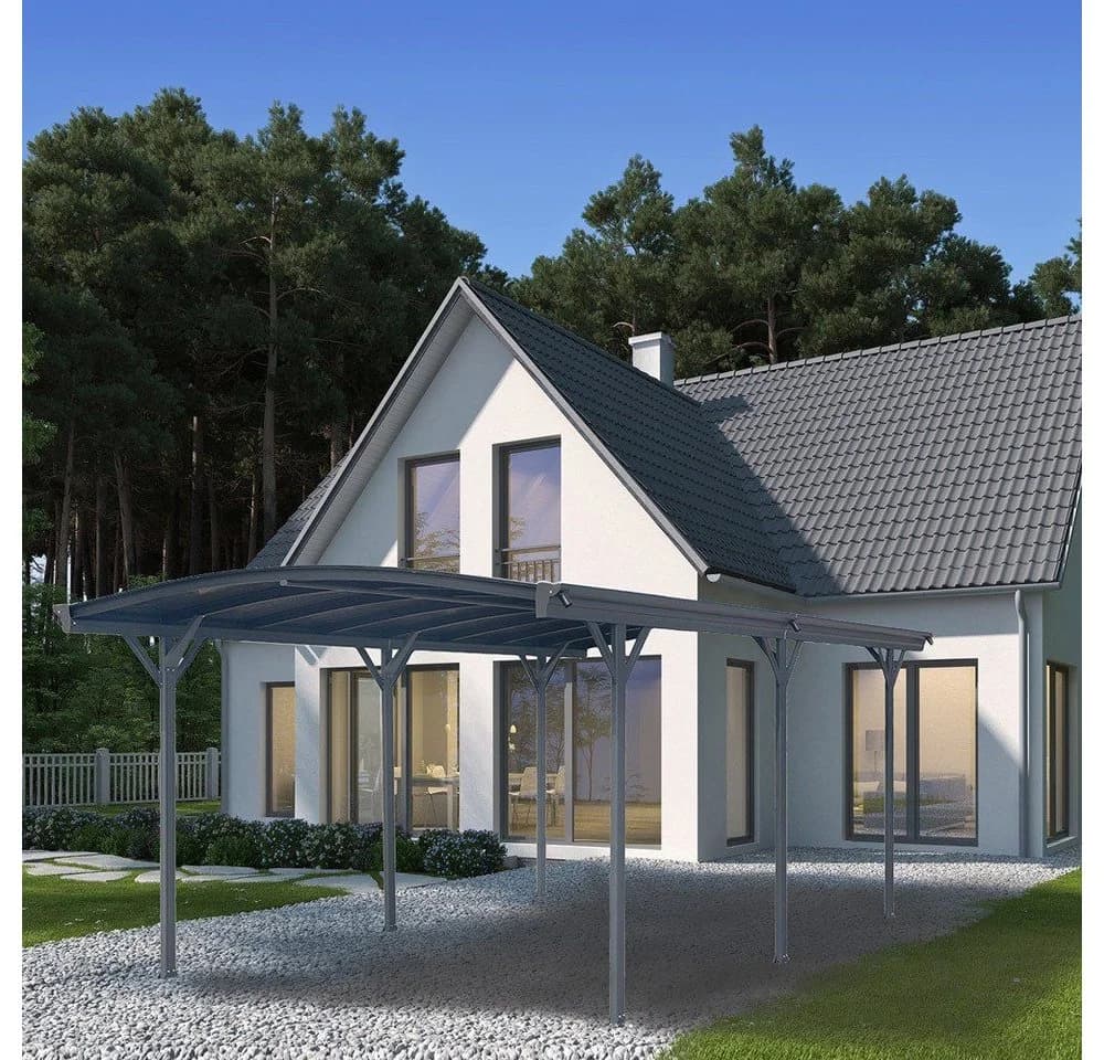 HOME DELUXE Carport FALO Aluminium Anthrazit mit UV-Schutz - Bild 2
