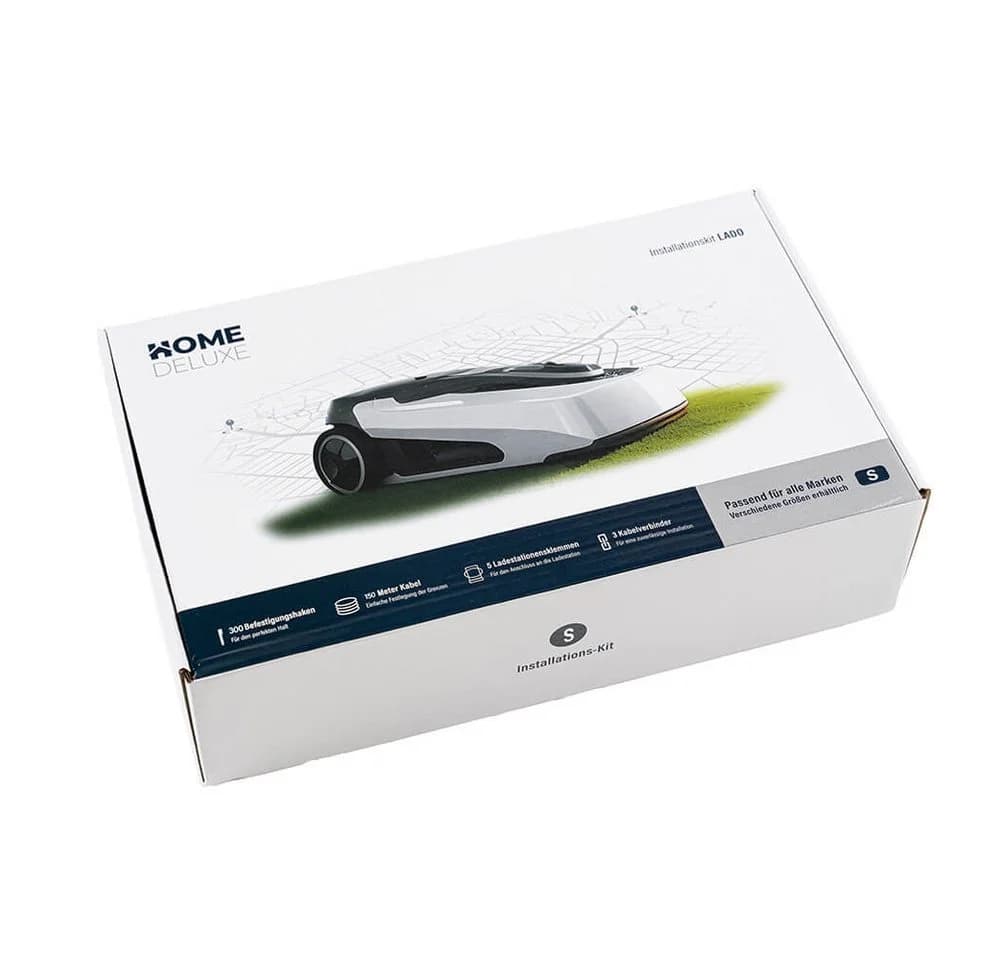 HOME DELUXE Installations-Kit Begrenzungskabel 150m mit Klammern & Klemmen